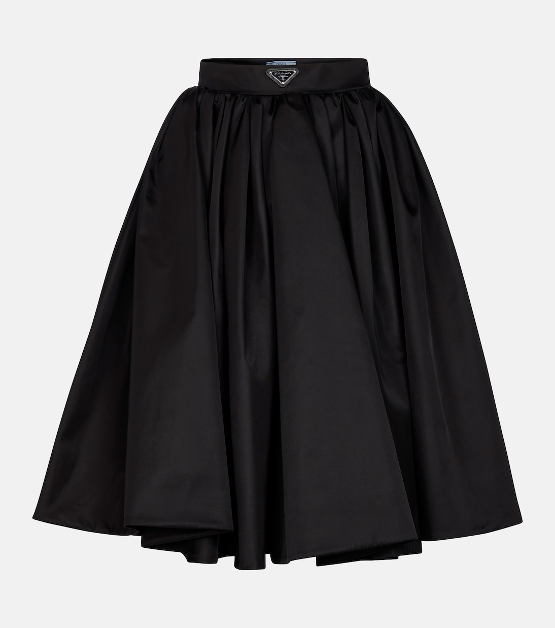 Jupe midi à plis en Re-Nylon | Prada