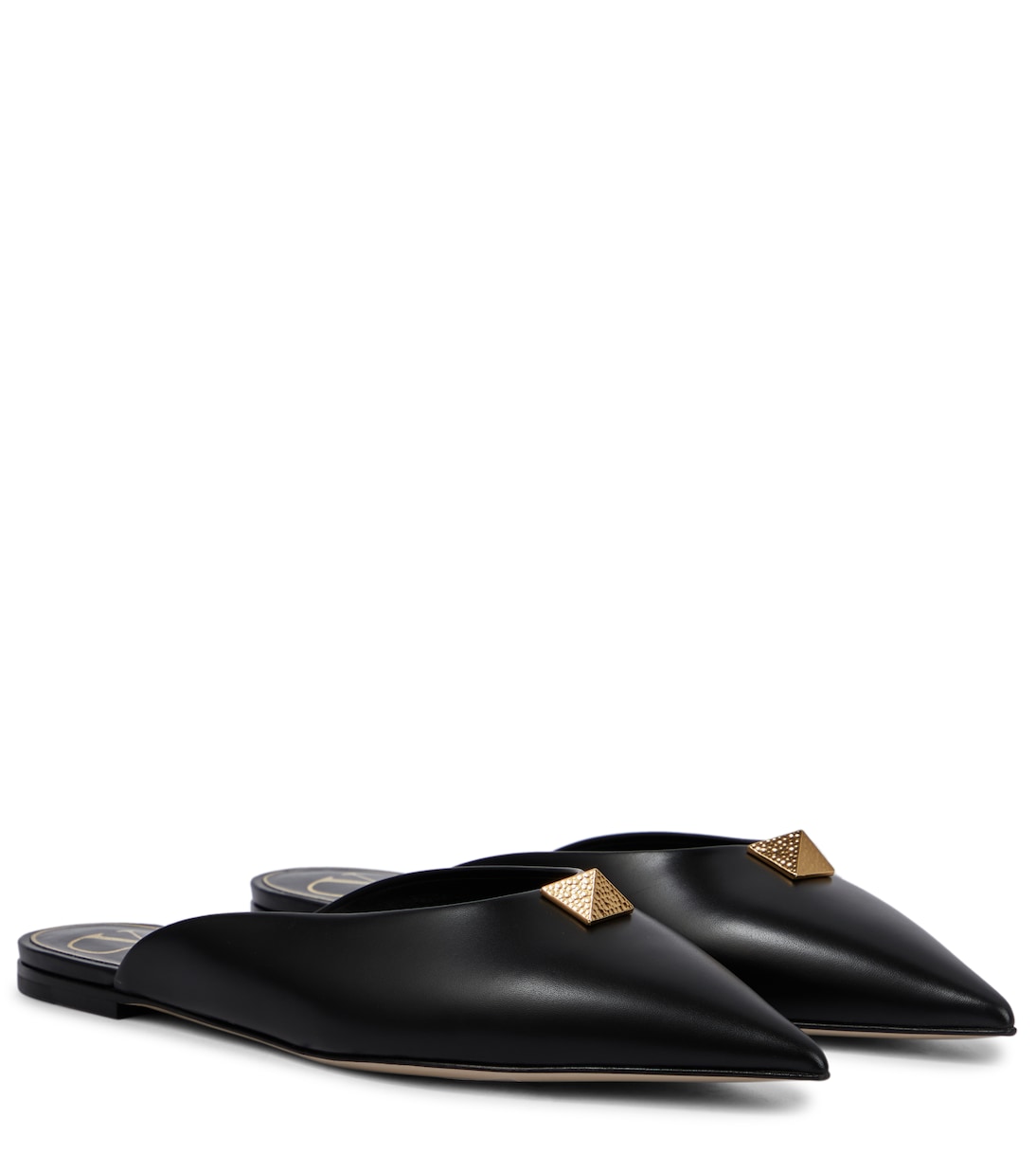 Slippers Roman Stud in pelle | Valentino Garavani