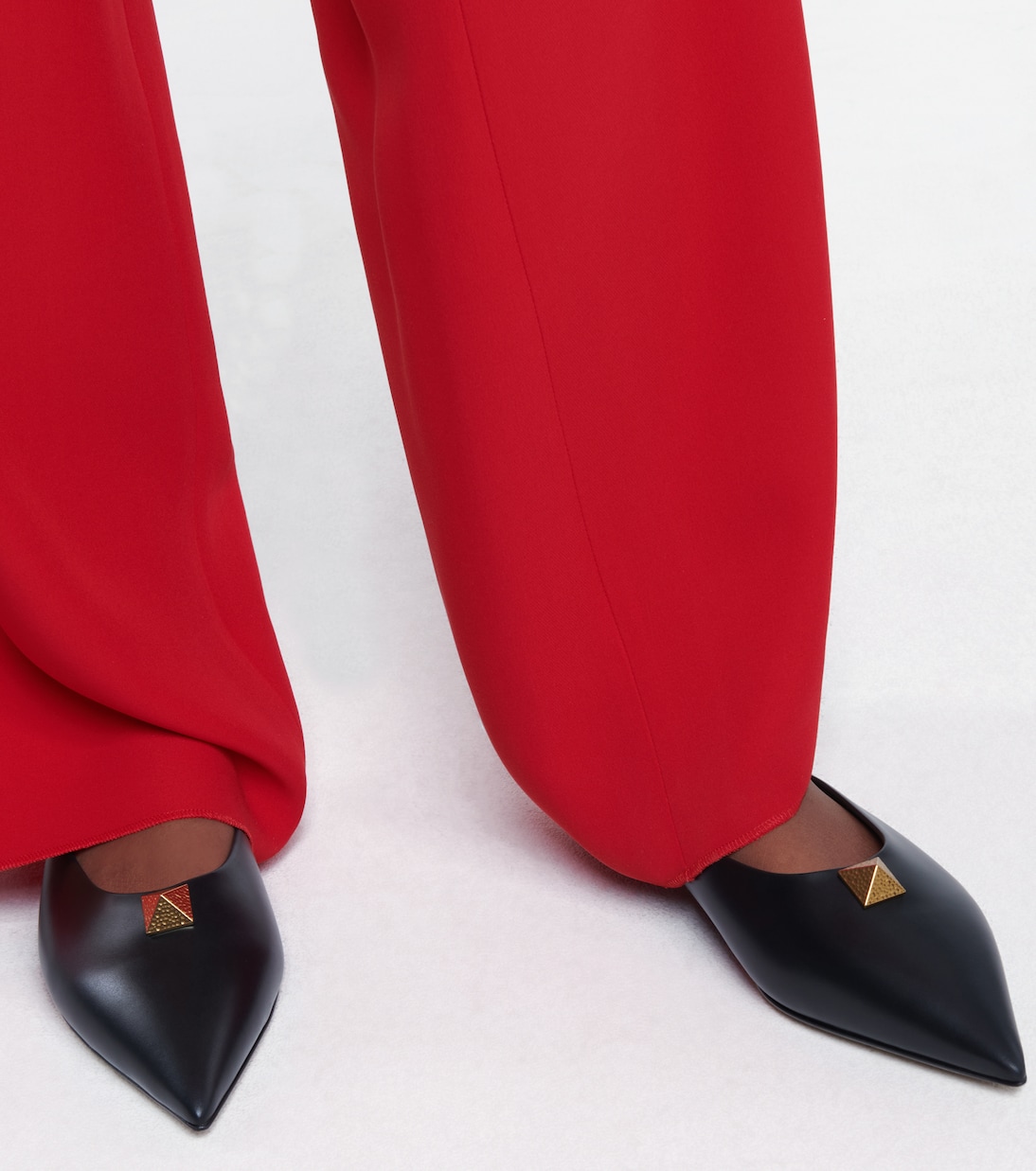 Slippers Roman Stud in pelle | Valentino Garavani