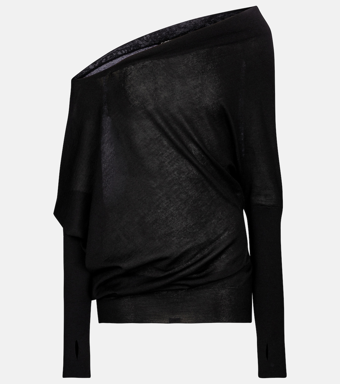 Pullover in cashmere e seta con scollo bardot | Tom Ford