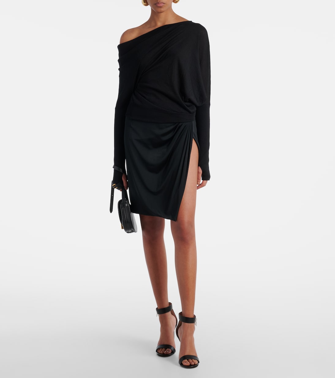 Pullover in cashmere e seta con scollo bardot | Tom Ford