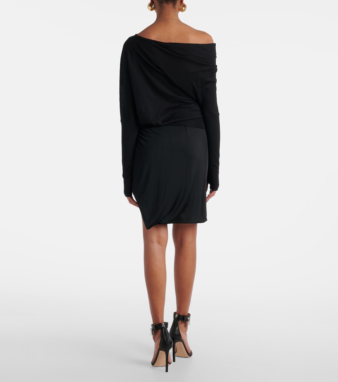 Pullover in cashmere e seta con scollo bardot | Tom Ford