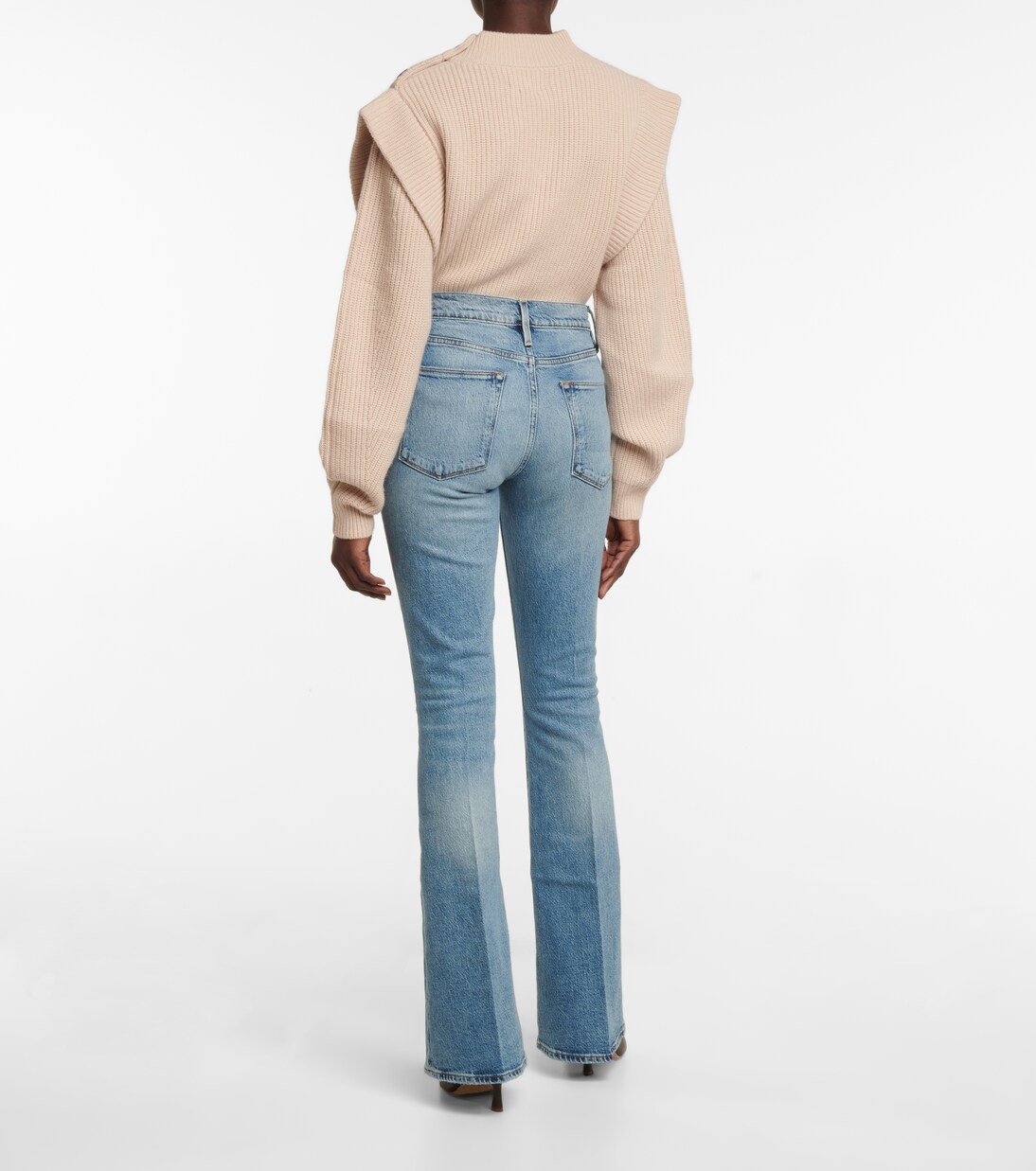 Jeans flared distressed Le High Flare | Frame