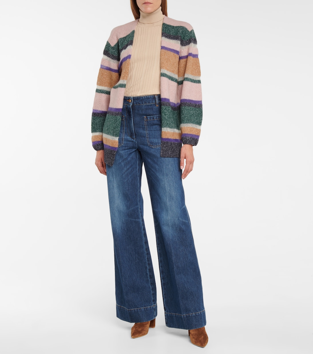 Elizabeth colorblocked cardigan | Veronica Beard