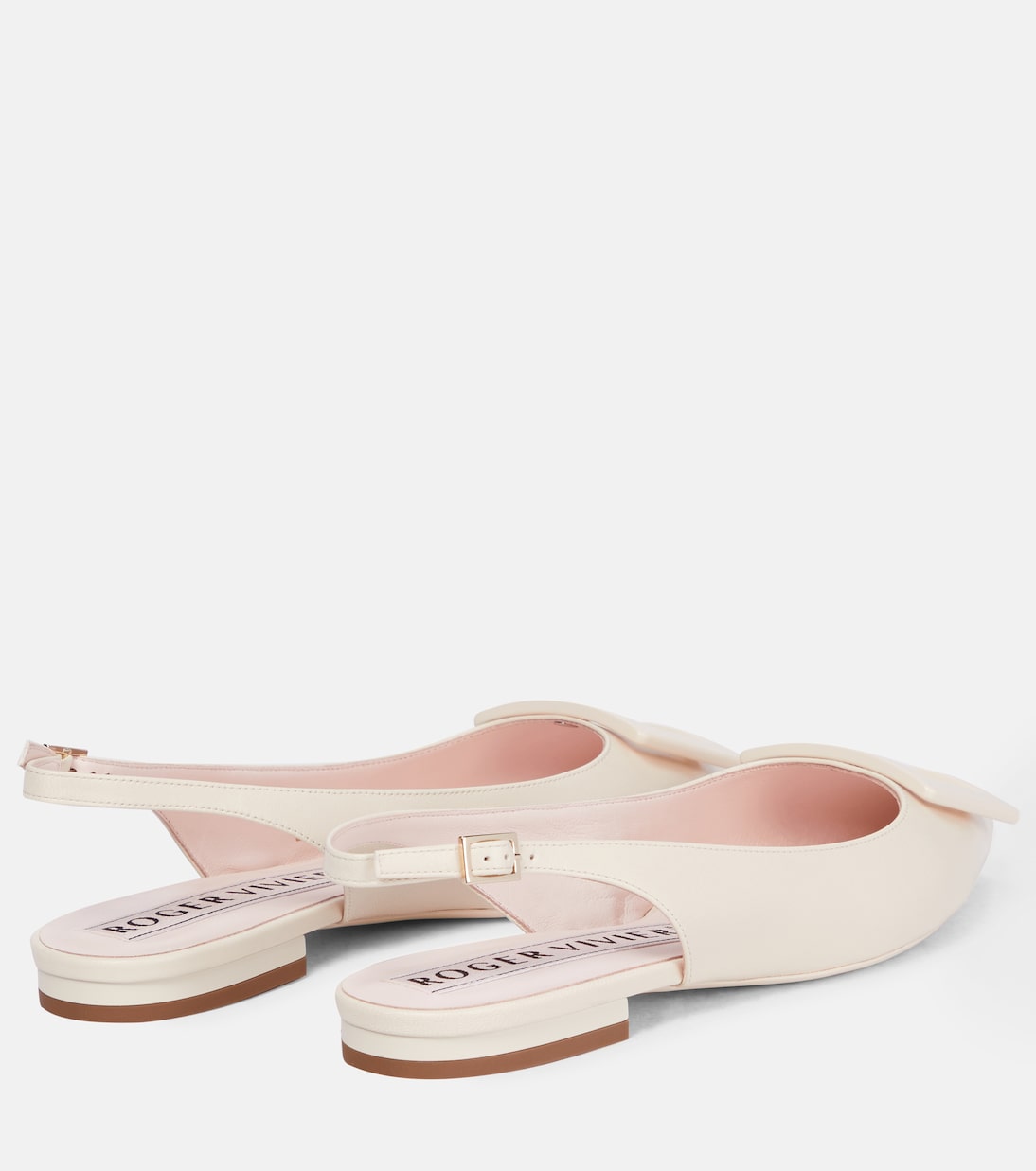 Gommettine leather slingback flats | Roger Vivier