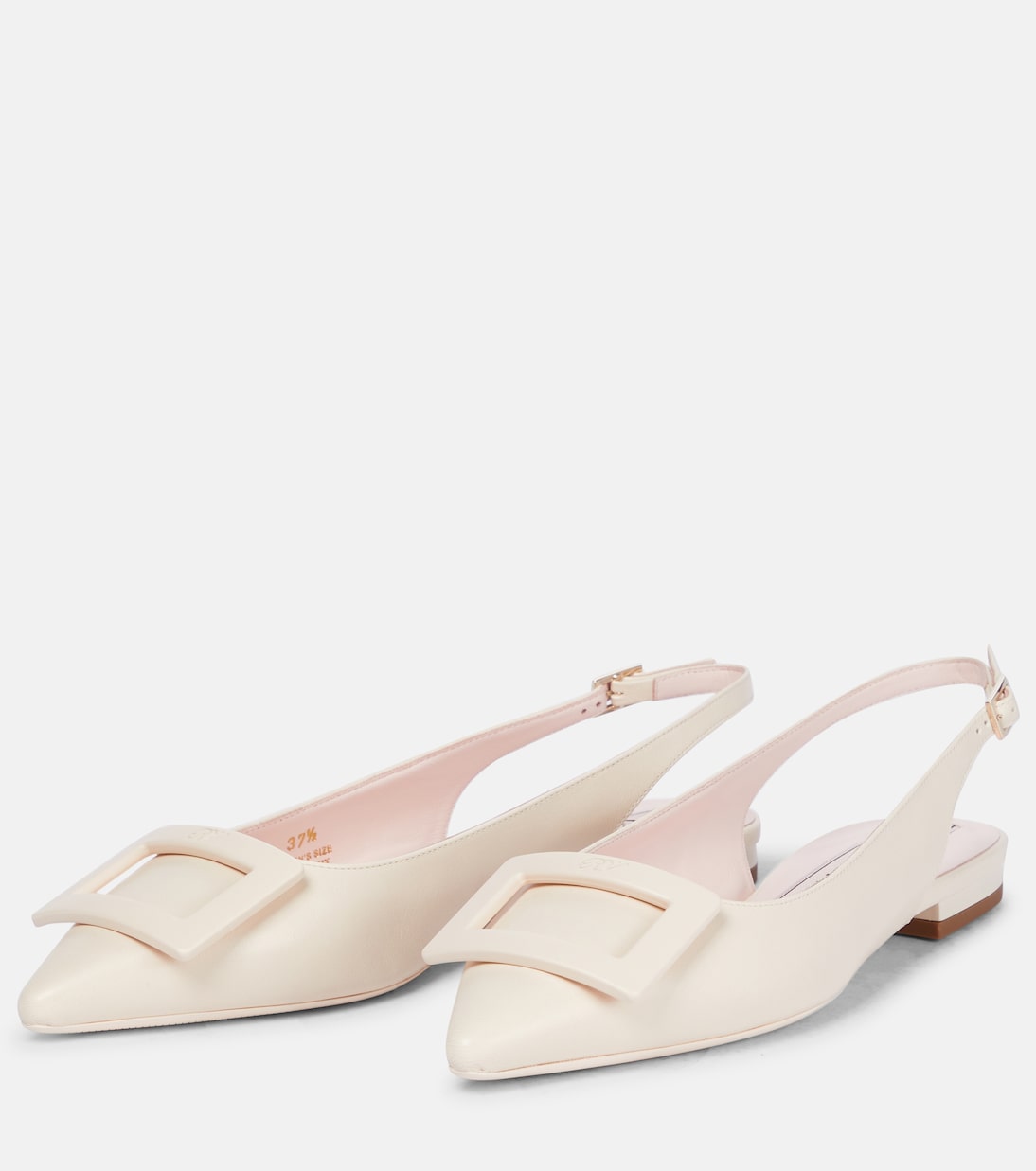 Gommettine leather slingback flats | Roger Vivier