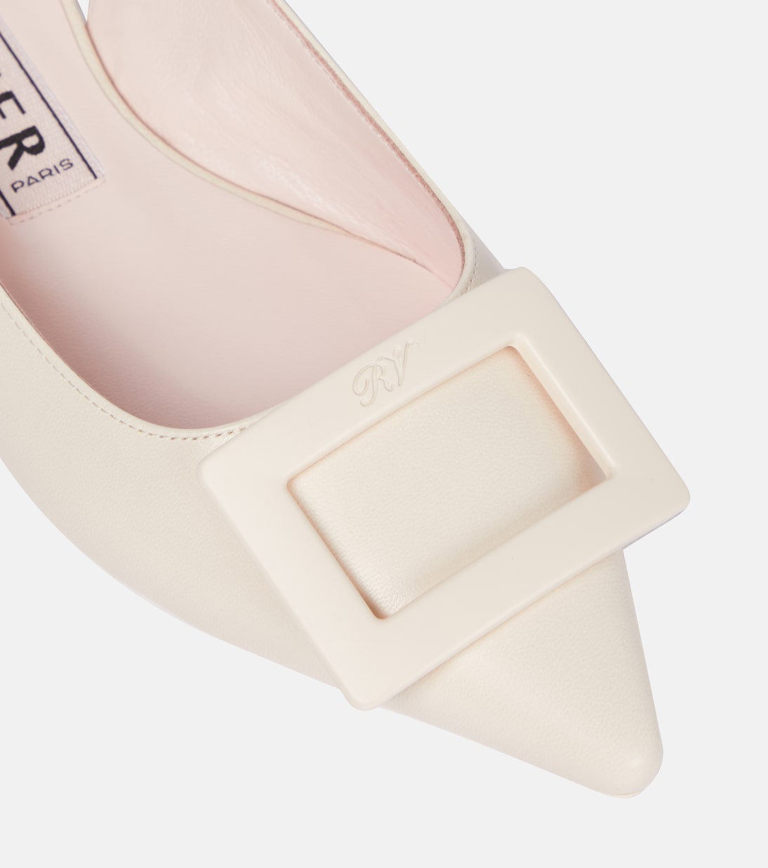 Gommettine leather slingback flats | Roger Vivier