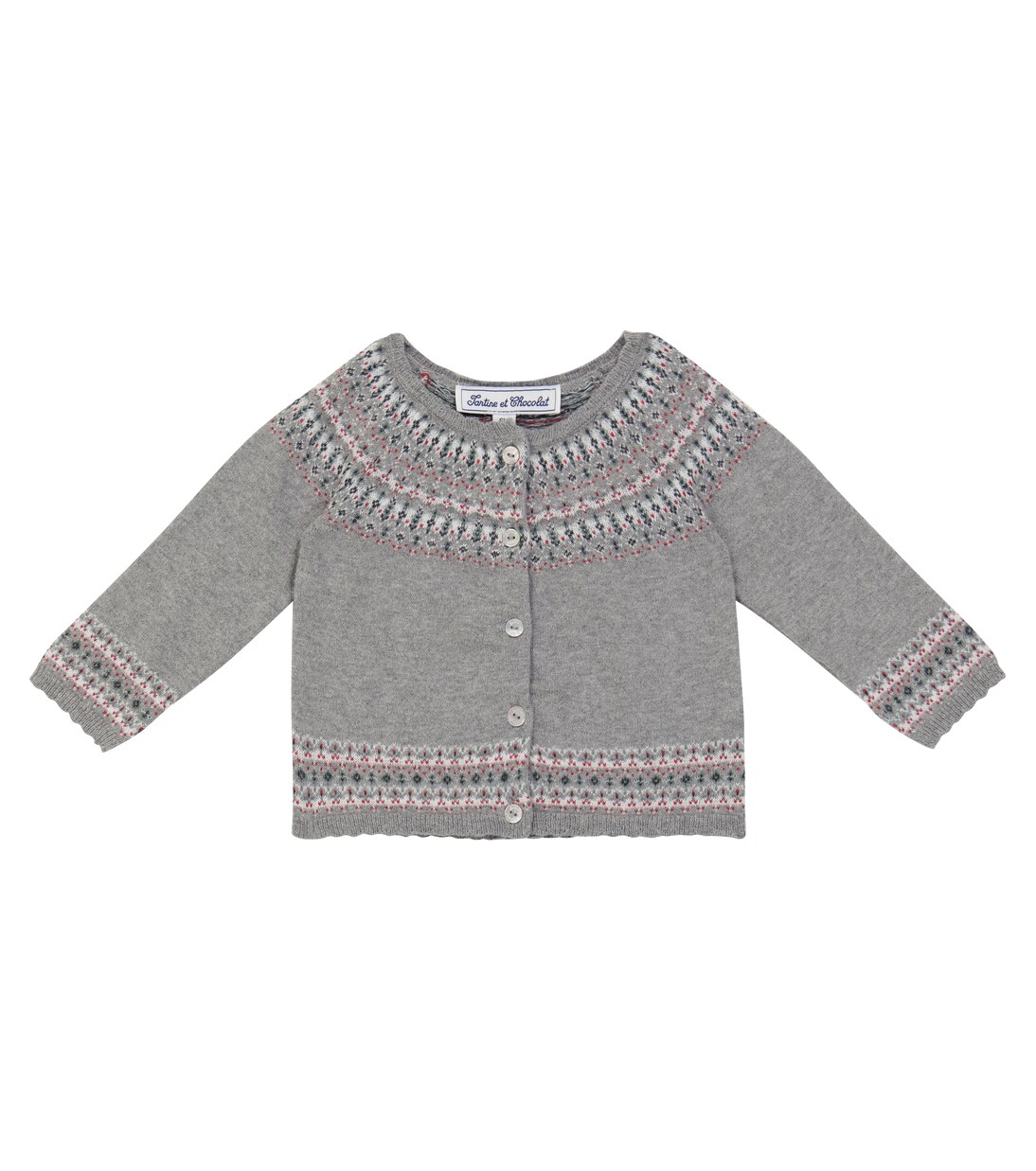 Baby - Cardigan in cotone, lana e cashmere | Tartine et Chocolat