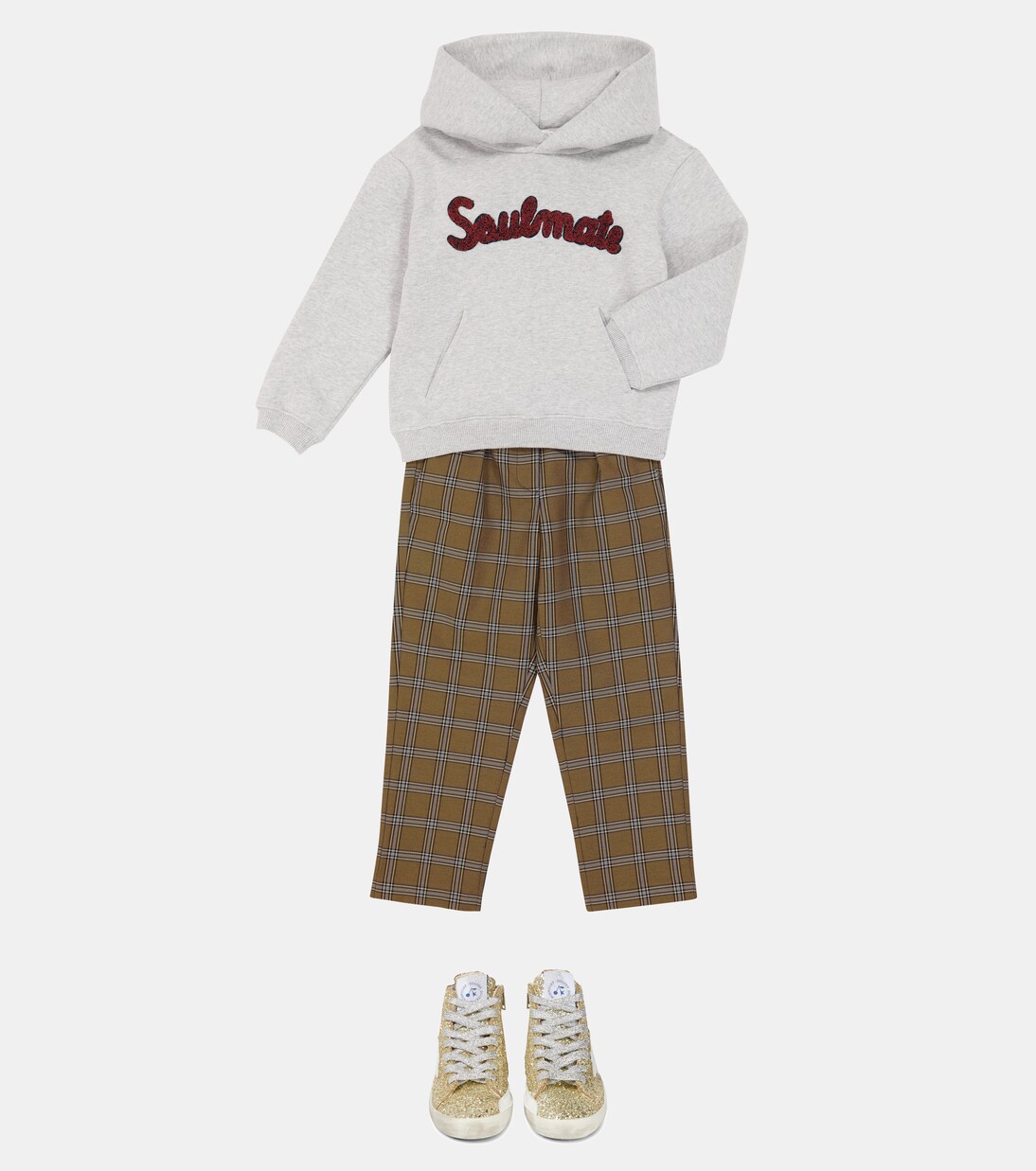 Tasha checked cotton-blend pants | Bonpoint