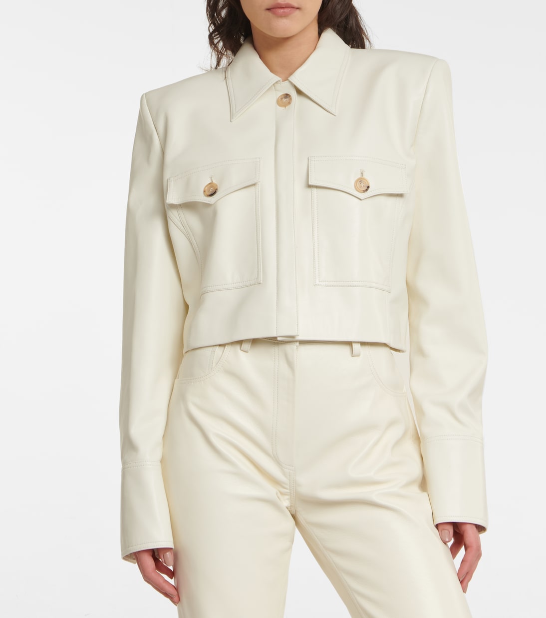 Cropped leather jacket | Magda Butrym