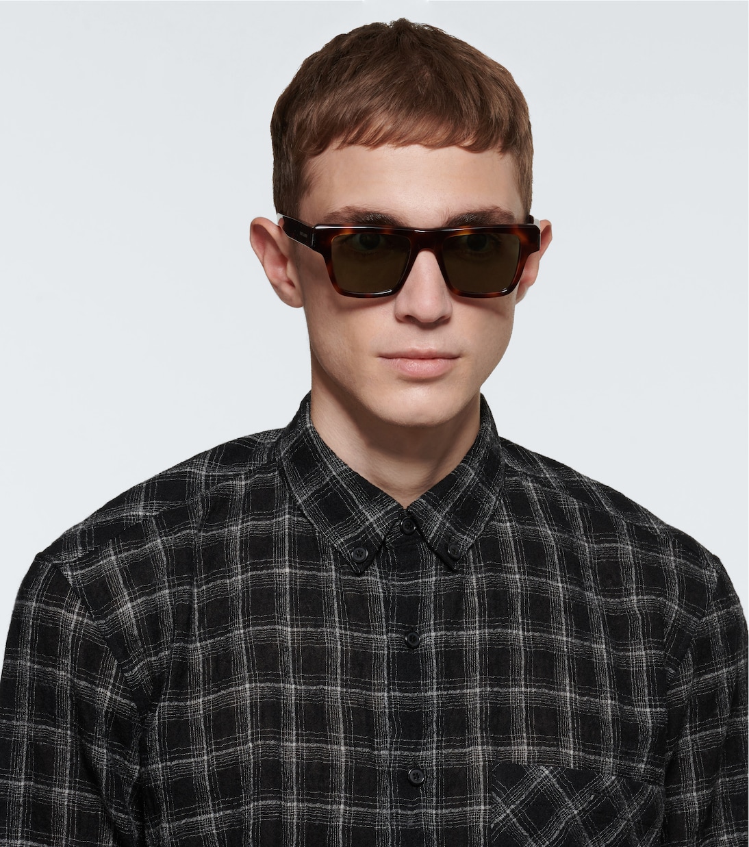 Square-frame acetate sunglasses | Saint Laurent