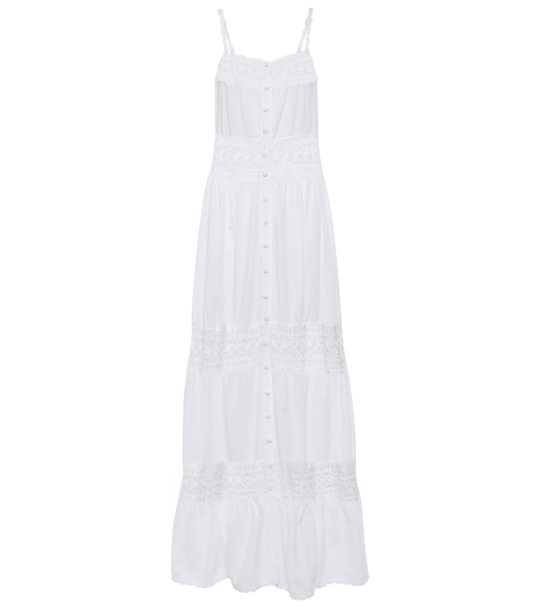 Abigail crochet-paneled maxi dress | Anna Kosturova