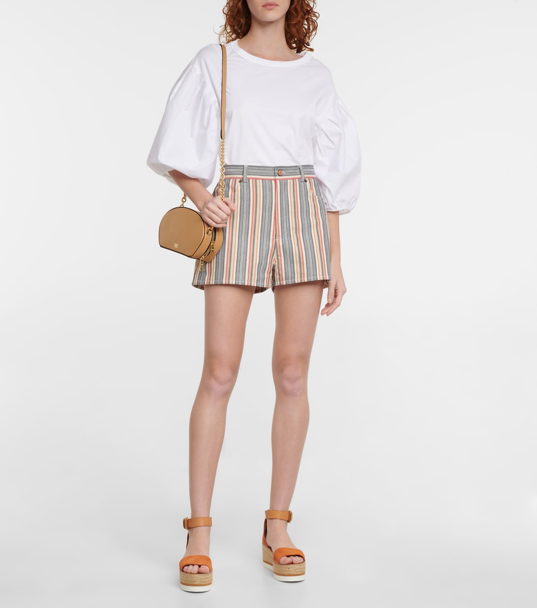 Shorts di jeans a righe | See By Chloé