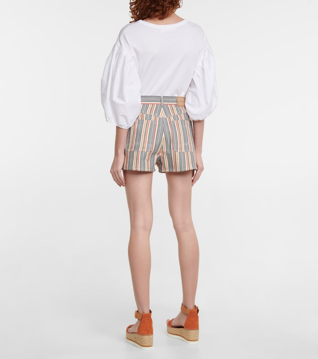 Shorts di jeans a righe | See By Chloé