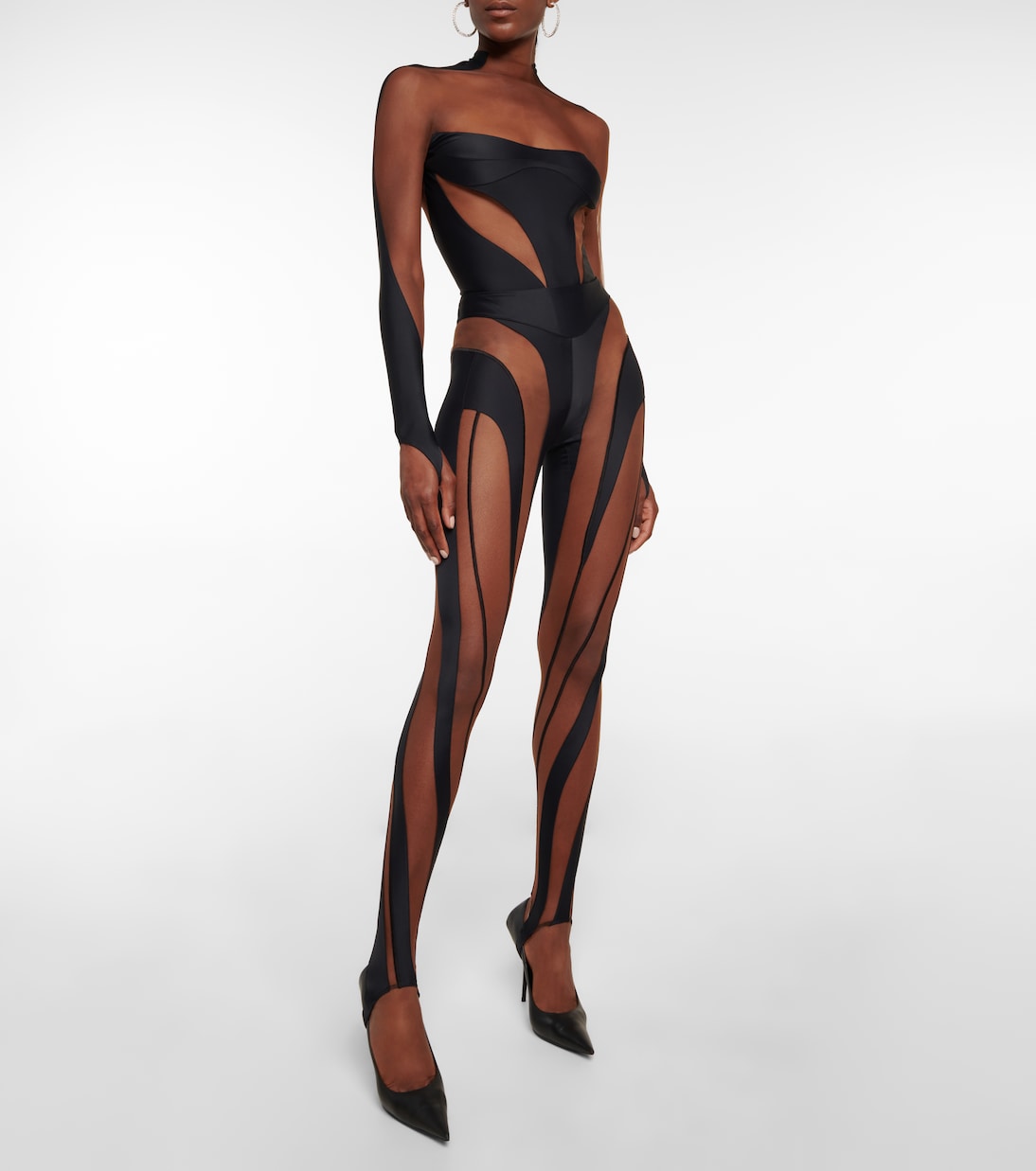 Leggings de punto fino con paneles | Mugler