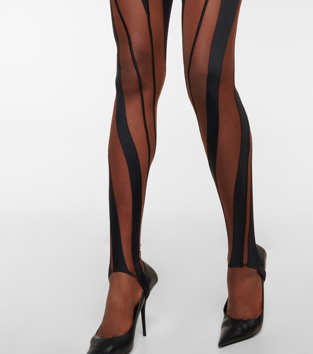 Leggings de punto fino con paneles | Mugler