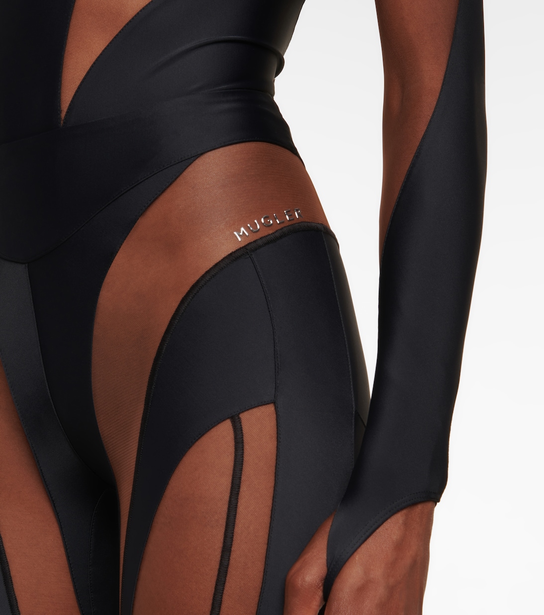 Leggings de punto fino con paneles | Mugler