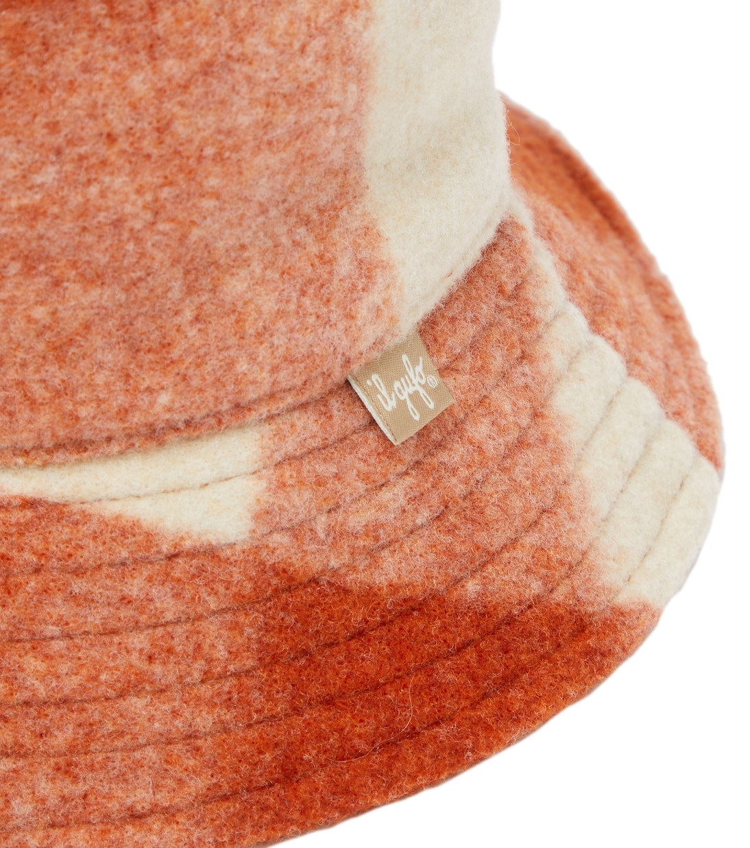 Checked felted bucket hat | Il Gufo