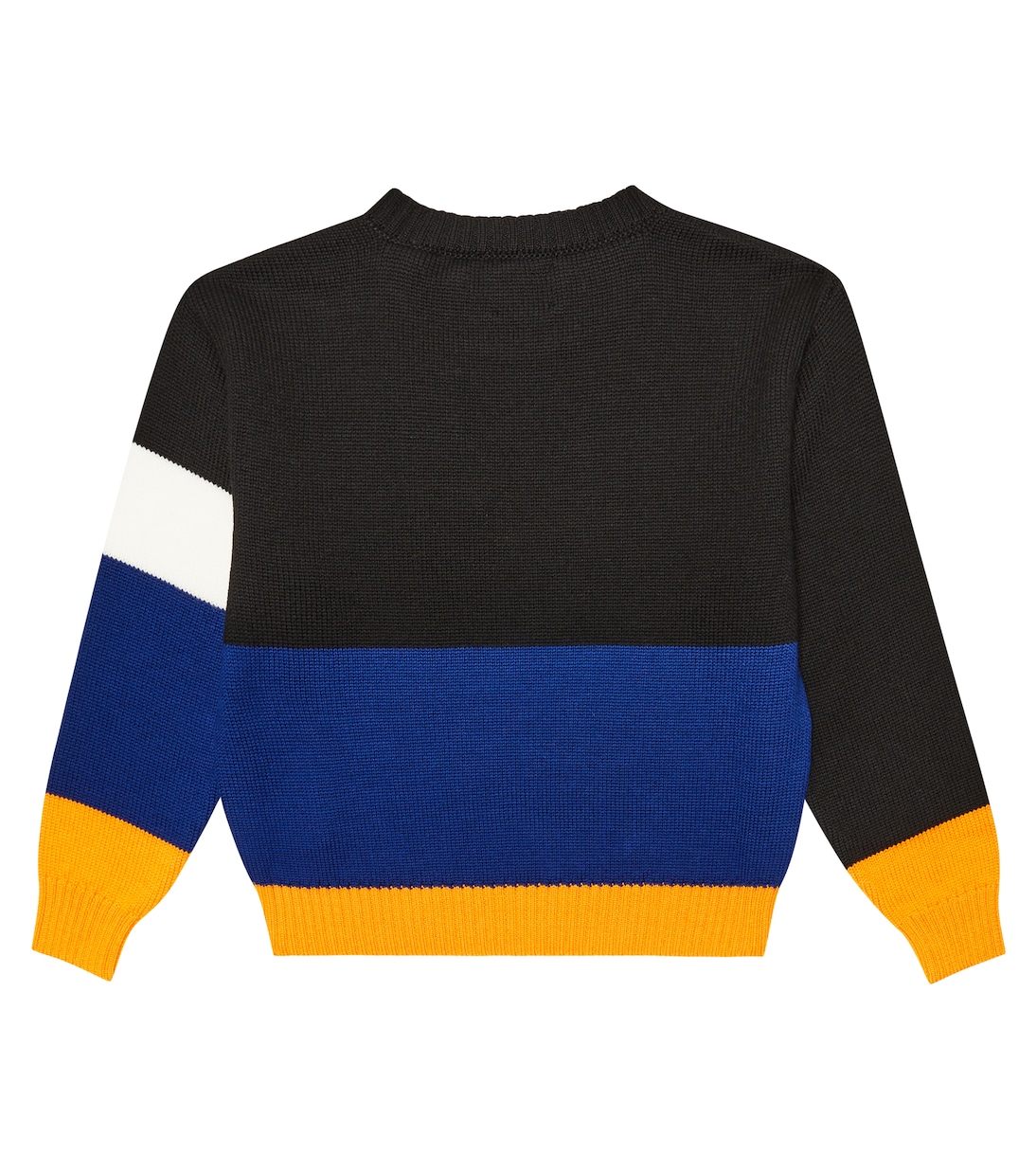 Logo colorblocked wool sweater | Off-White Kids