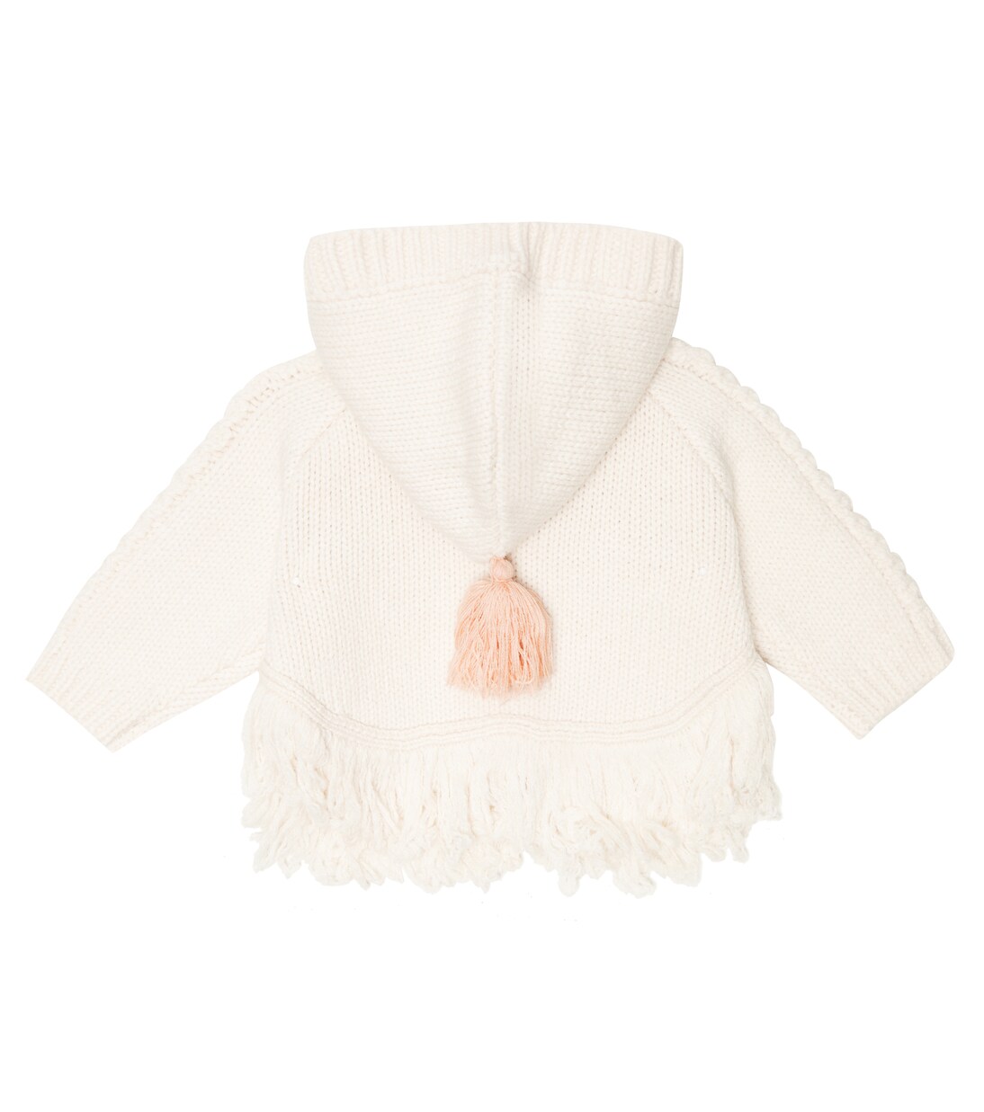 Baby - Cardigan Clara in misto lana con cappuccio | Louise Misha