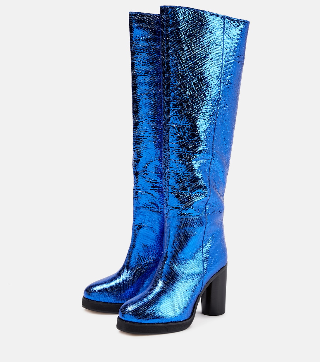 Botas altas Lylene de piel metalizada | Isabel Marant