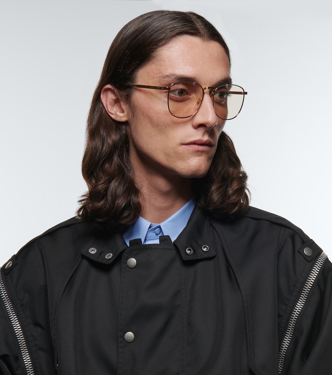 Occhiali squadrati in metallo | Gucci