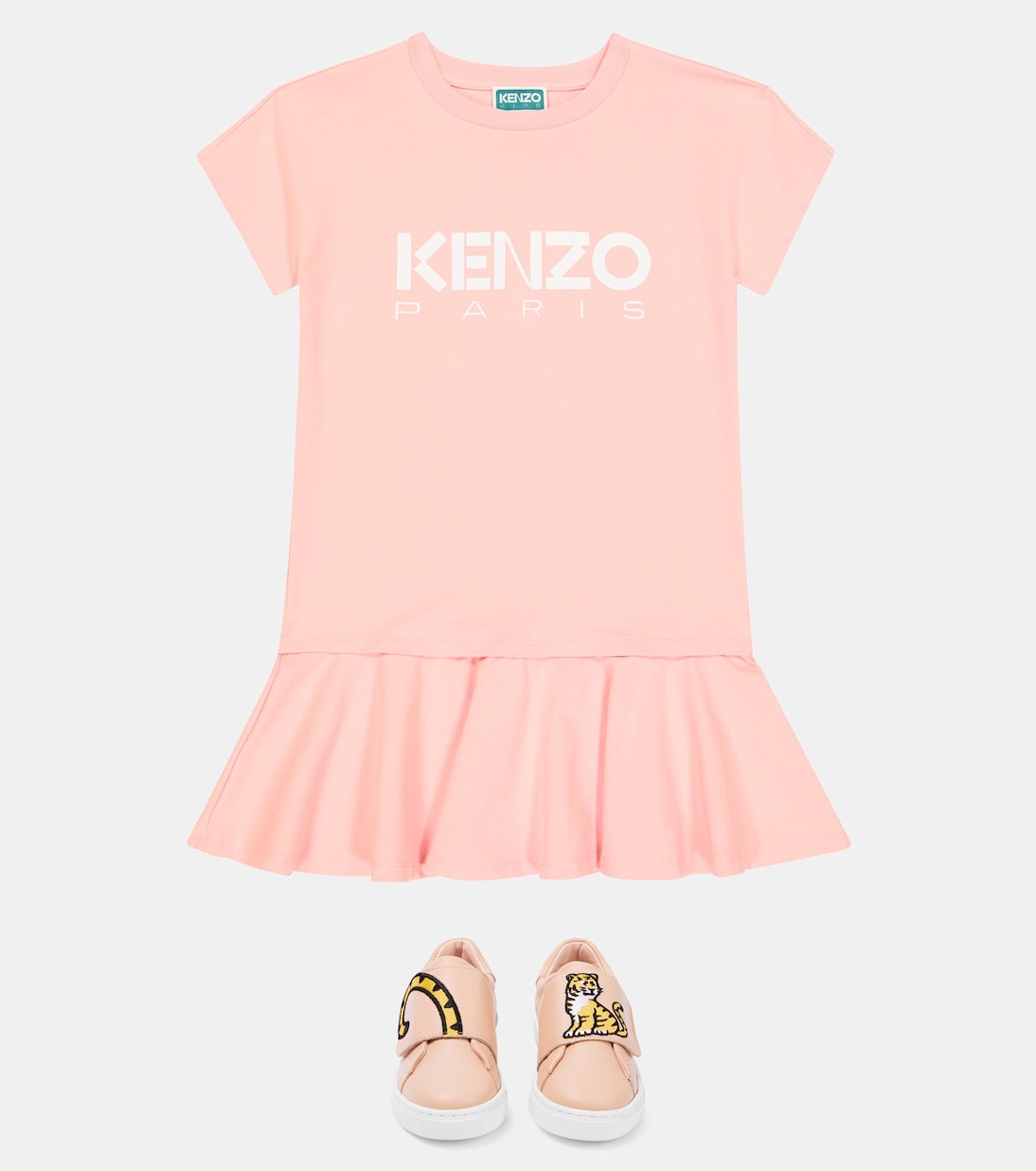 Kleid aus einem Baumwollgemisch | Kenzo Kids