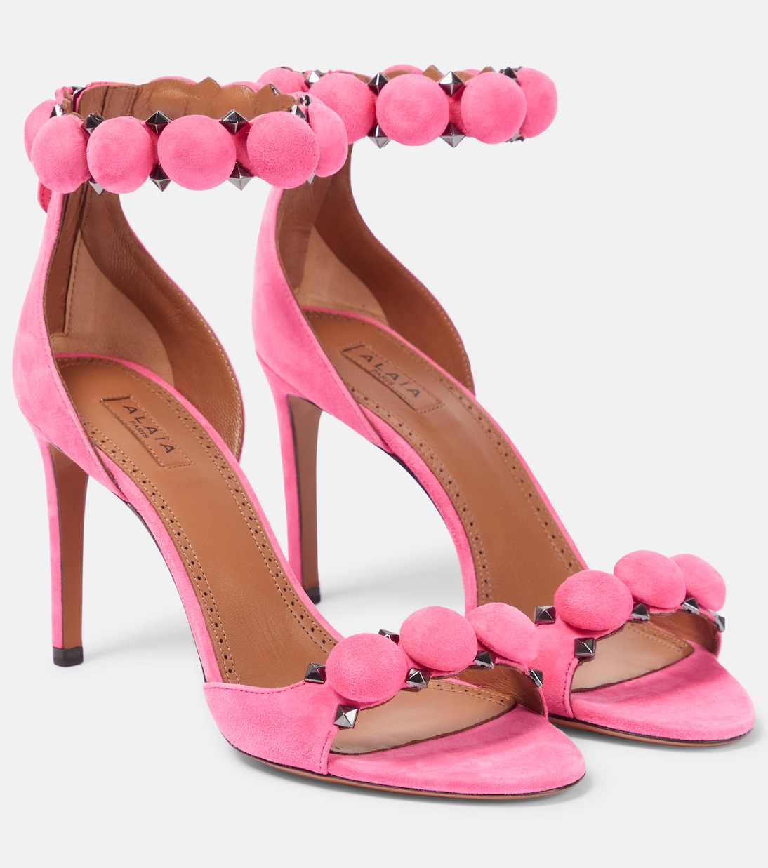 La Bombe 90 suede sandals | Alaïa