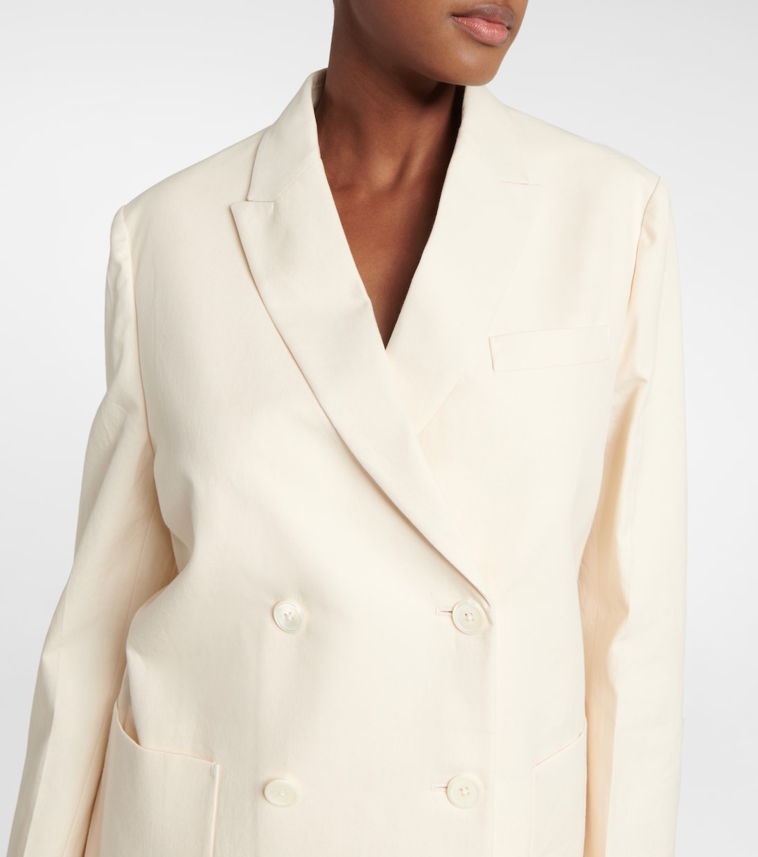 Blazer doppiopetto in cotone | Prada