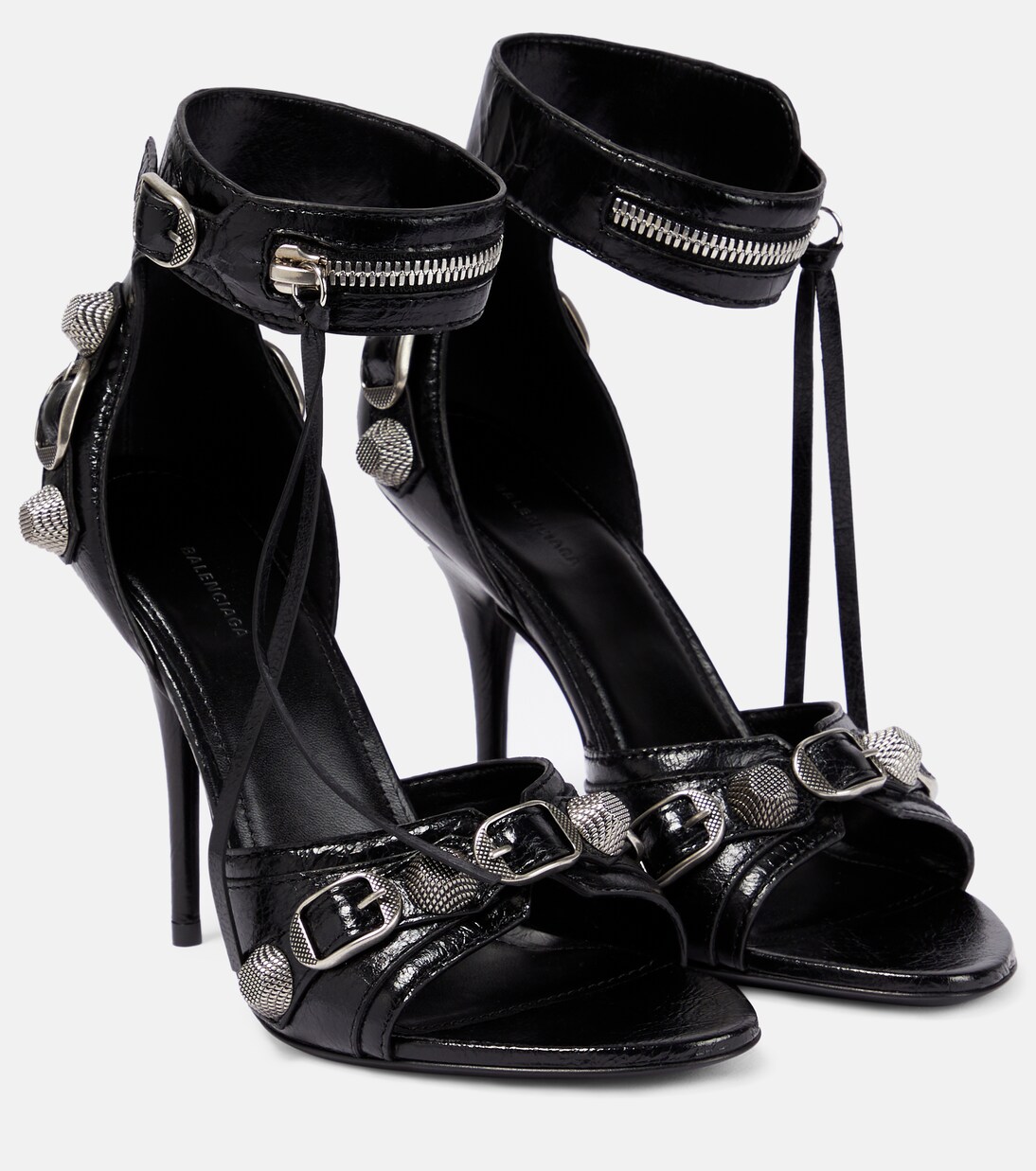 Embellished leather sandals | Balenciaga