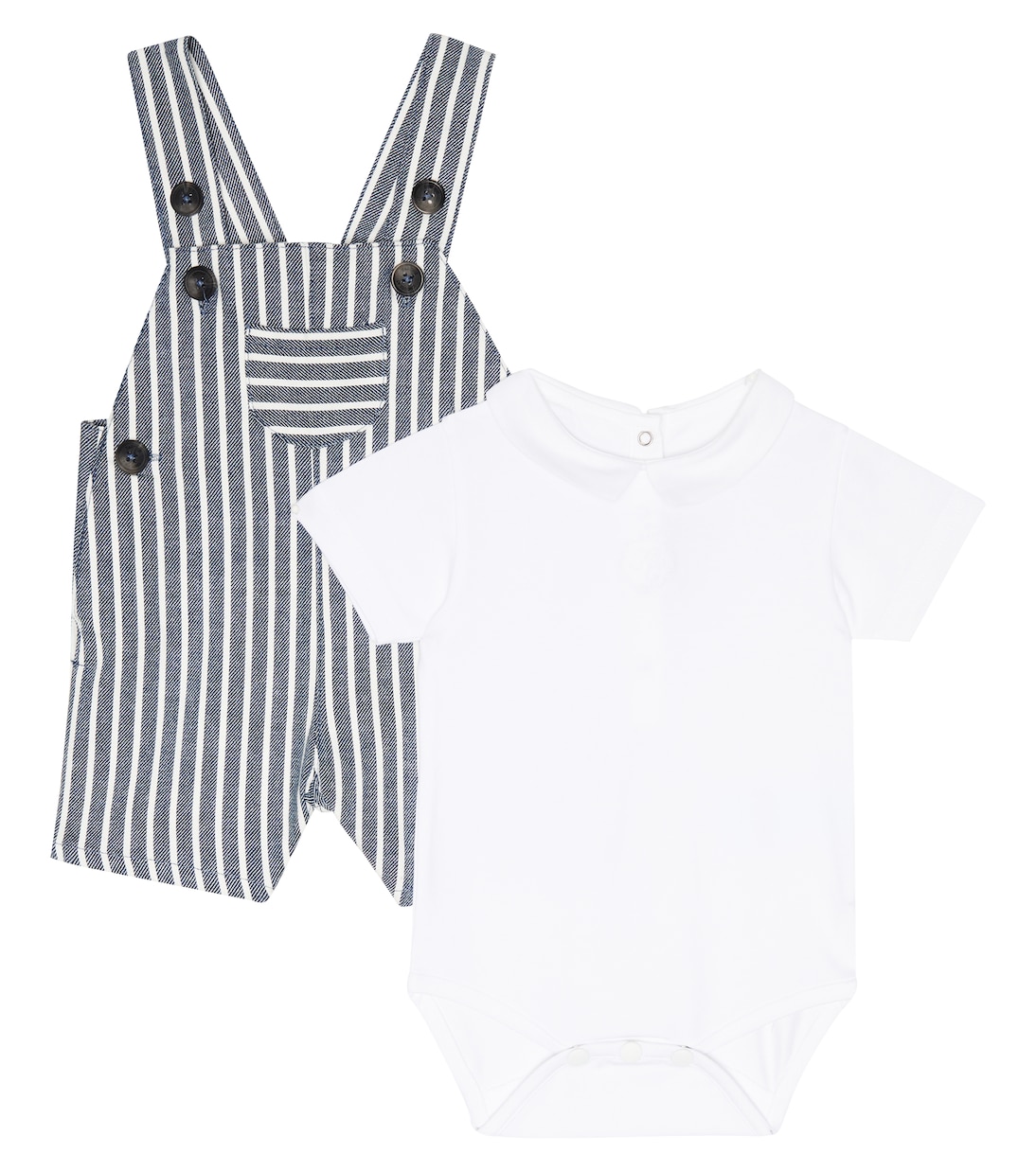Baby cotton overalls and bodysuit set | Tartine et Chocolat