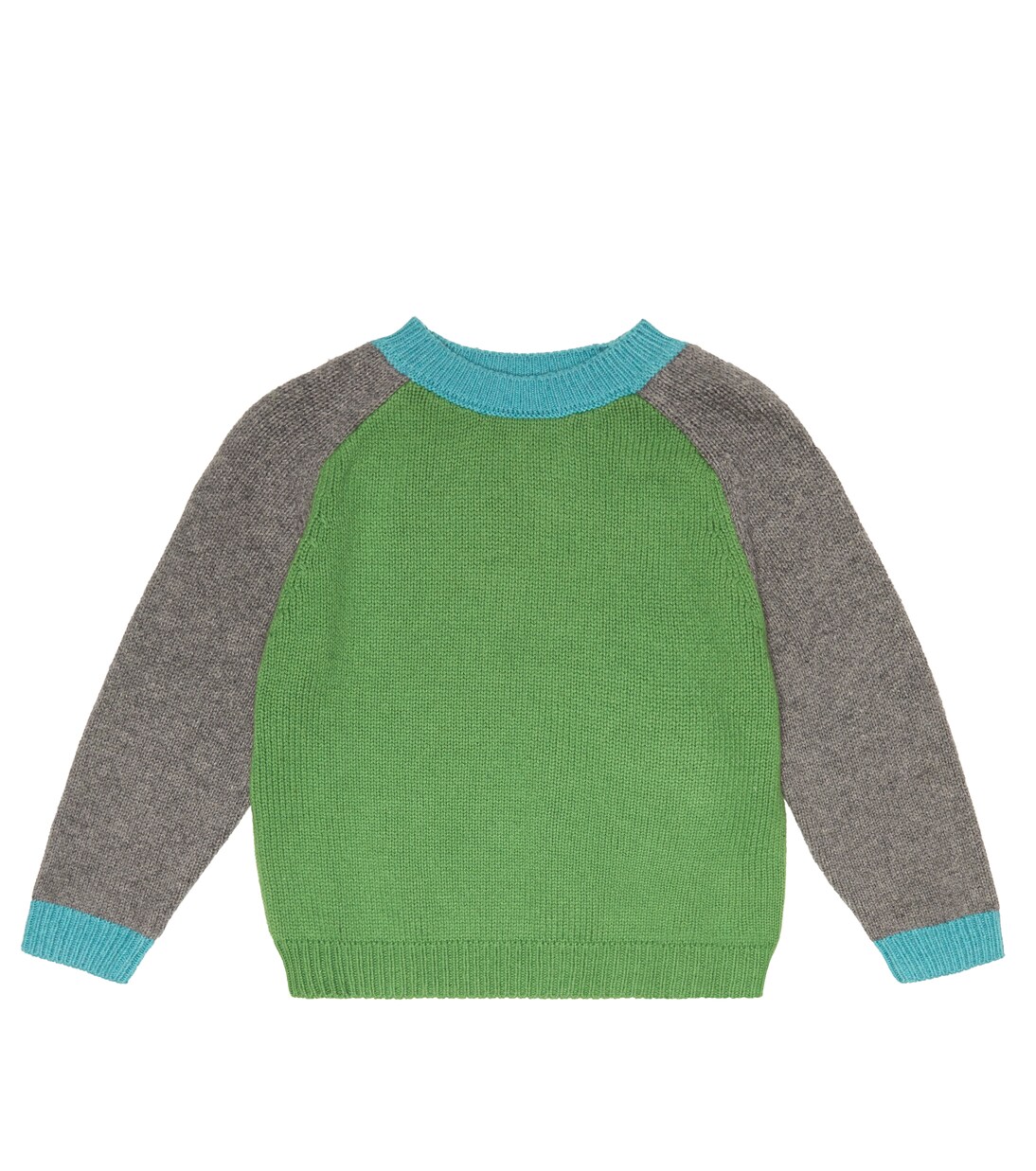 Pullover Poa in misto cotone color-block | Caramel