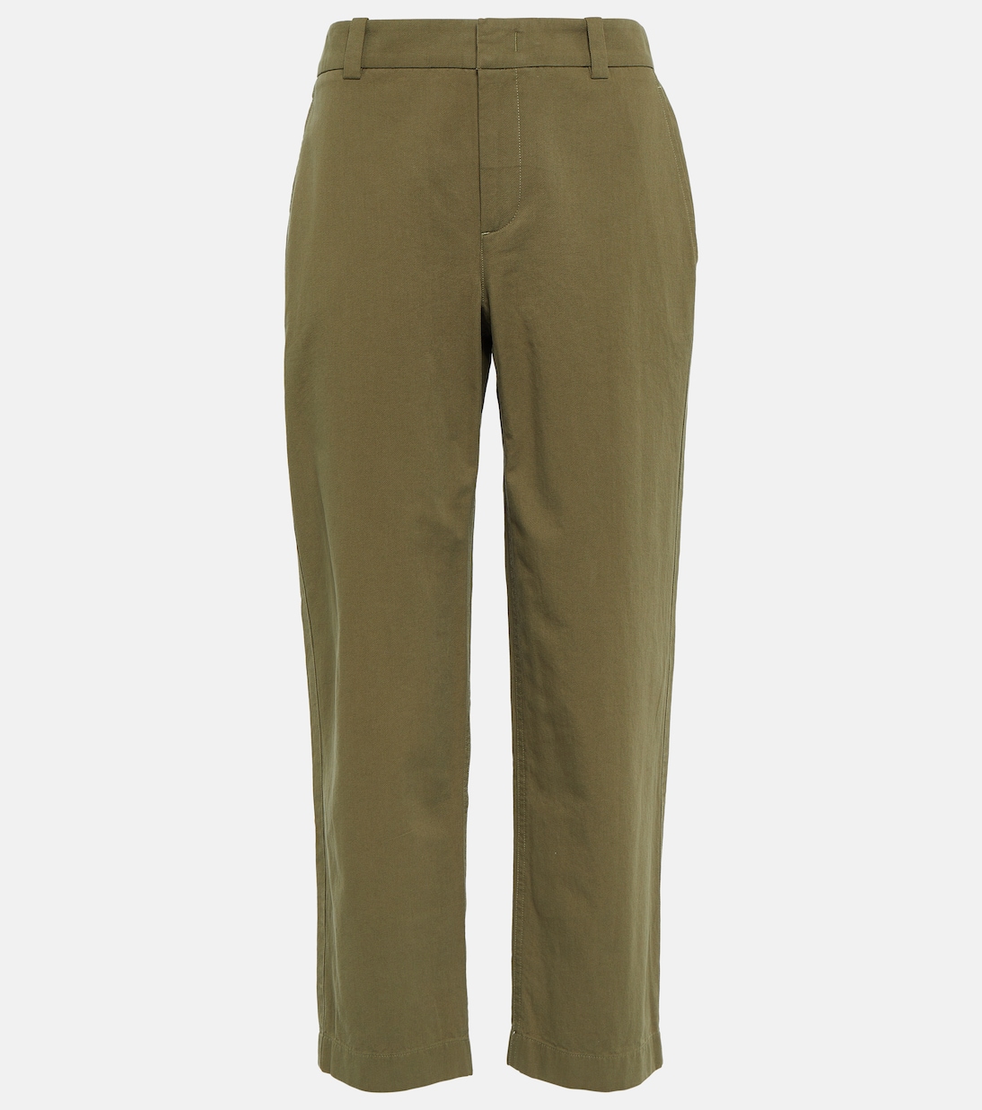 Pantaloni a vita cropped in cotone | Vince