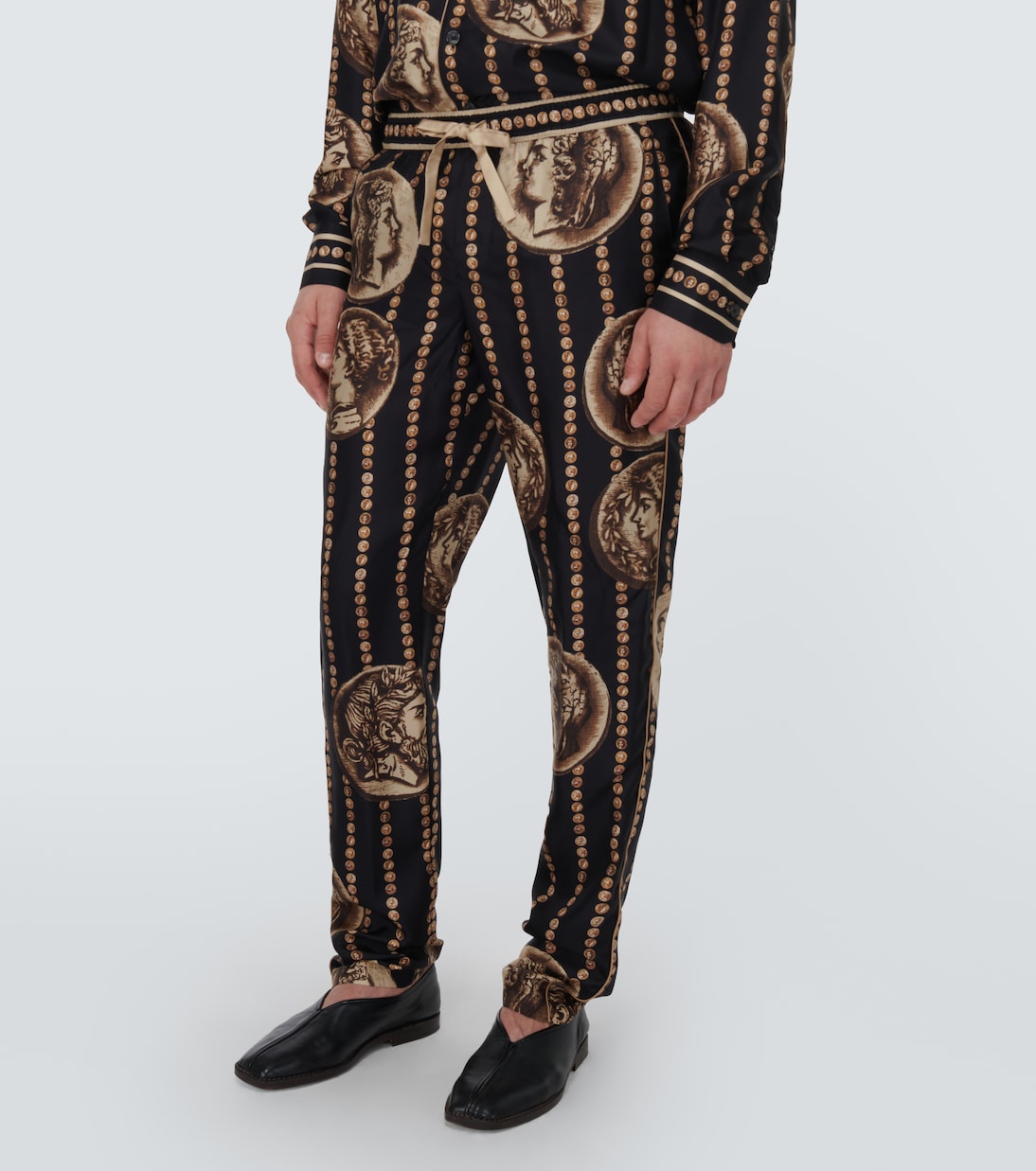 Gerade Hose aus Seide | Dolce&Gabbana