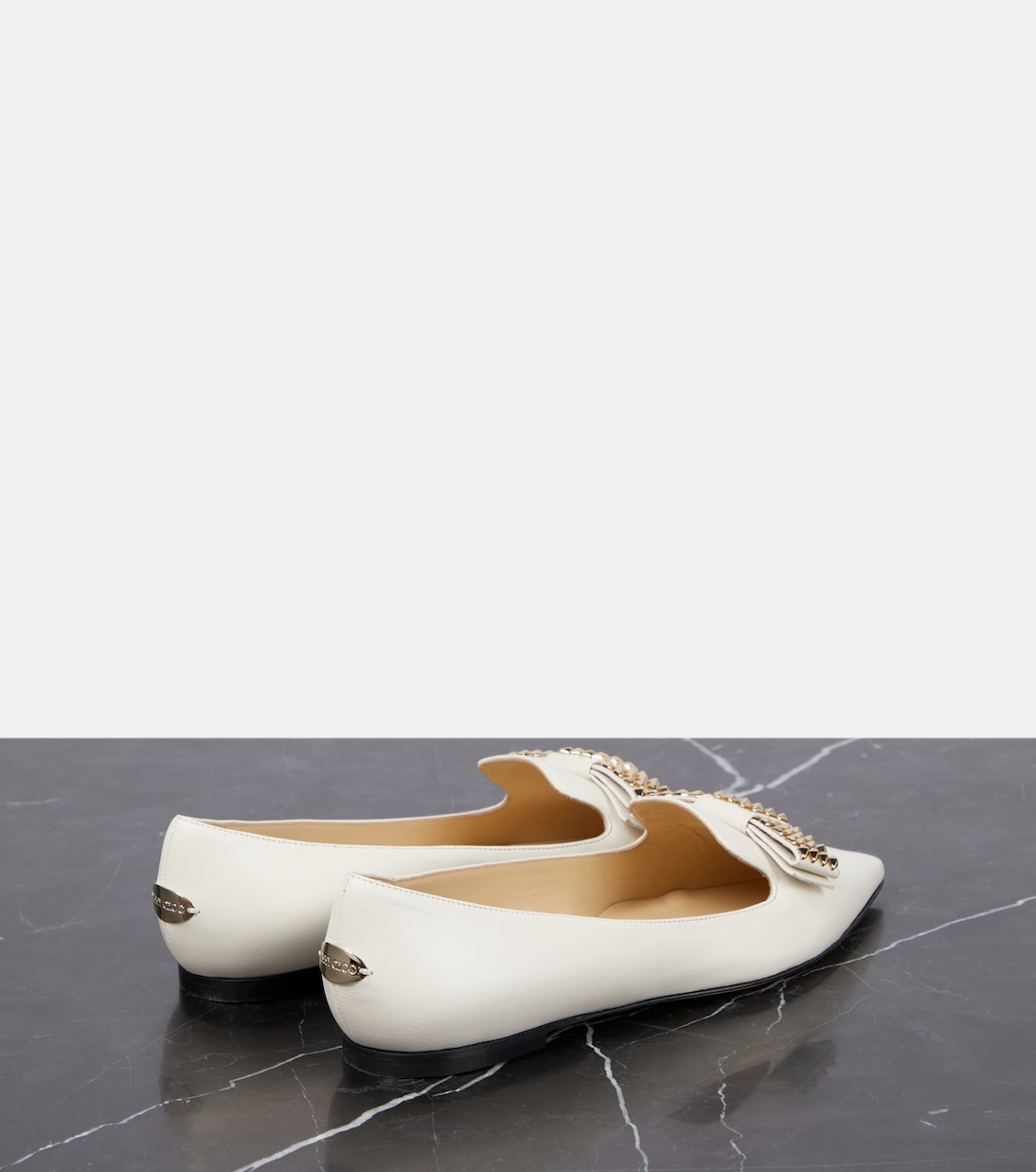 Bailarinas Gala de piel adornadas | Jimmy Choo