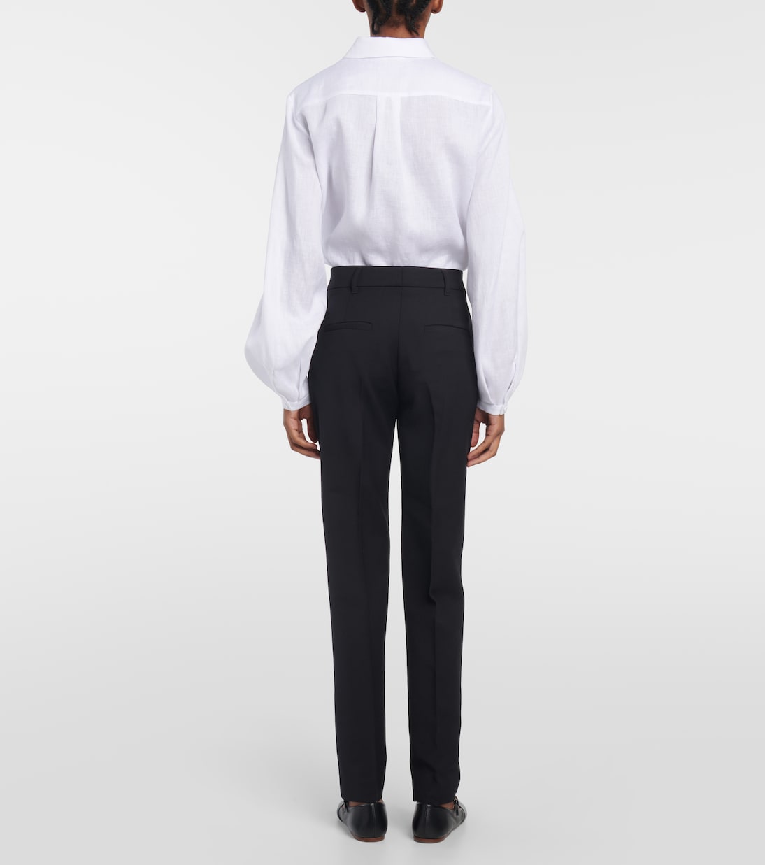 Pantalones Rectos de Lana Elevados por Gabriela Hearst, Estilo Francisco