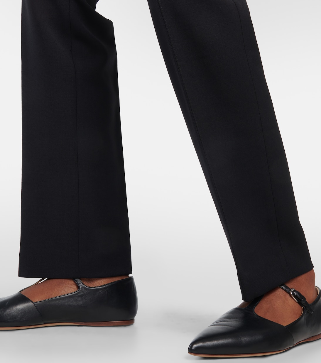 Pantalones Rectos de Lana Elevados por Gabriela Hearst, Estilo Francisco