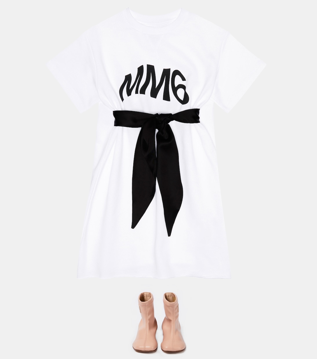 Bottines en cuir à logo | MM6 Maison Margiela Kids