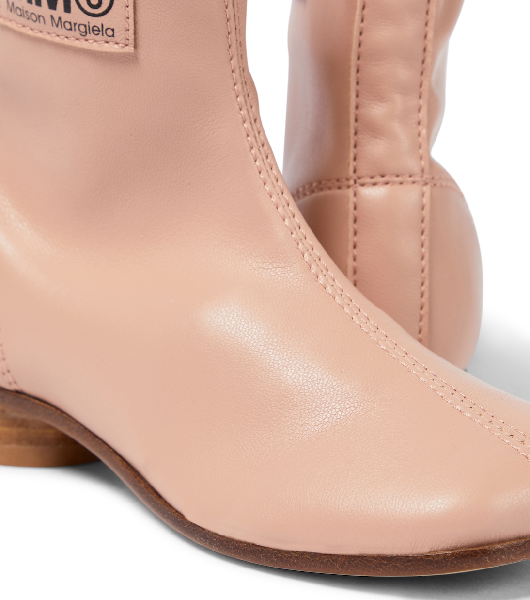 Bottines en cuir à logo | MM6 Maison Margiela Kids