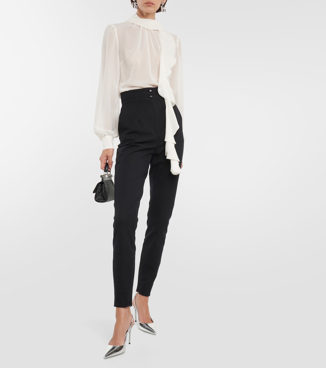 Blusa in seta con balze | Dolce&Gabbana