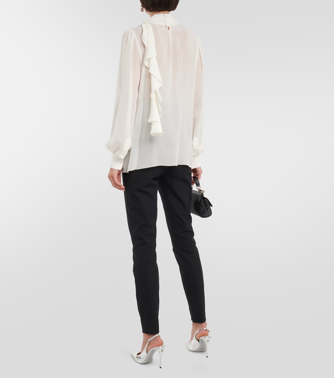 Blusa in seta con balze | Dolce&Gabbana