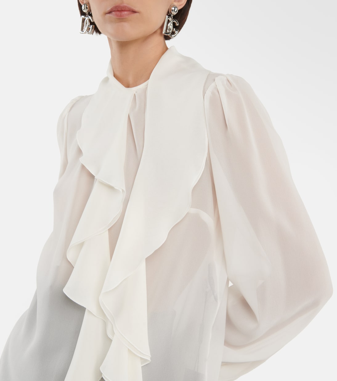 Blusa in seta con balze | Dolce&Gabbana