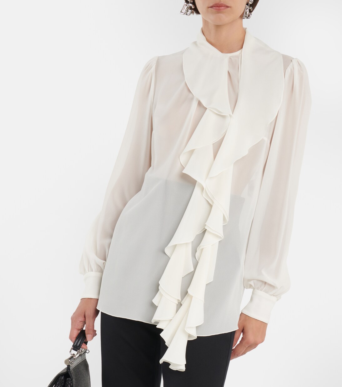 Blusa in seta con balze | Dolce&Gabbana