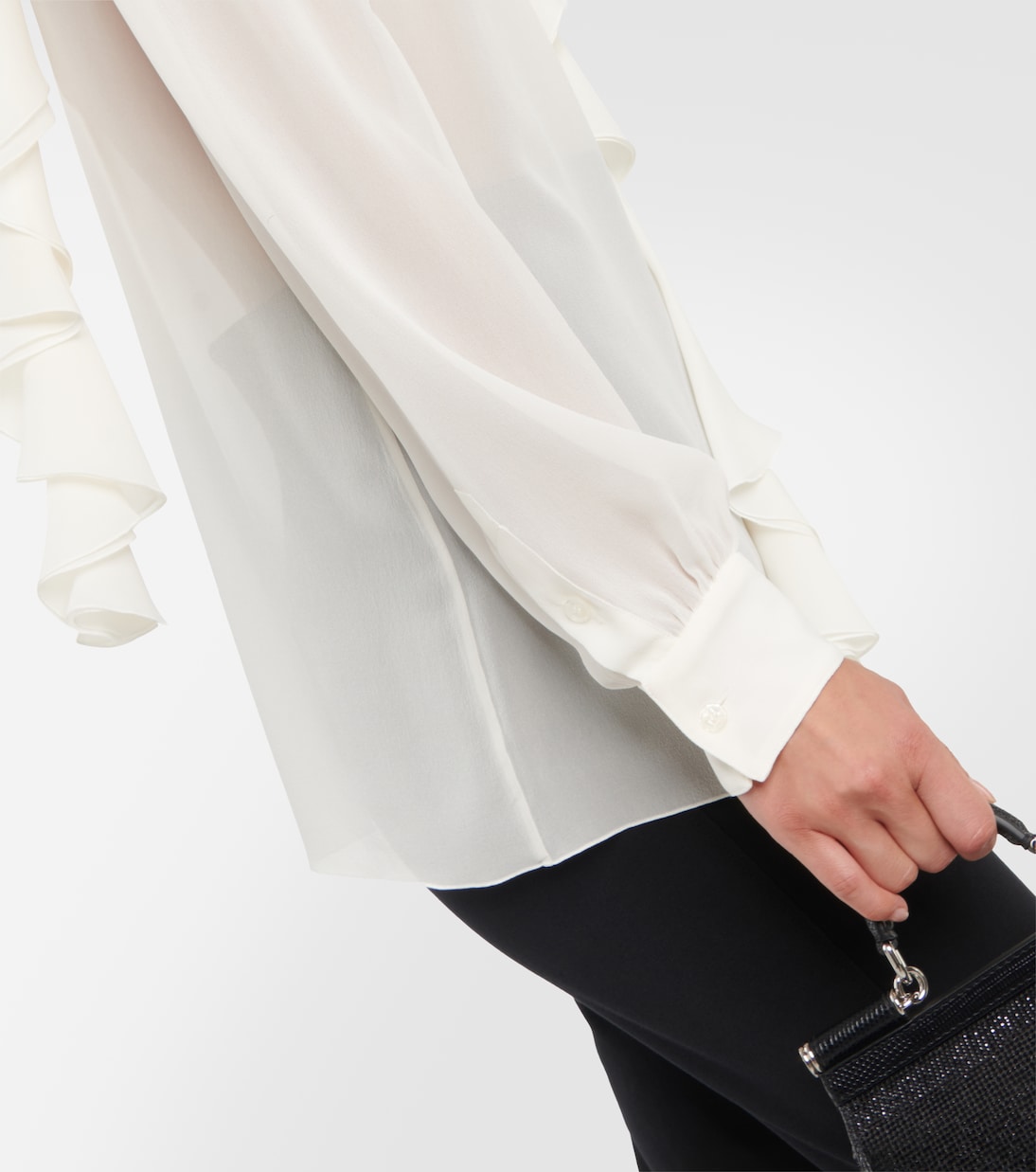 Blusa in seta con balze | Dolce&Gabbana