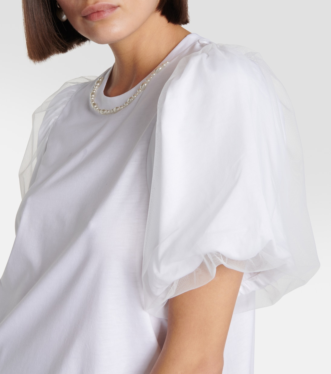 Camiseta de algodón adornada | Simone Rocha