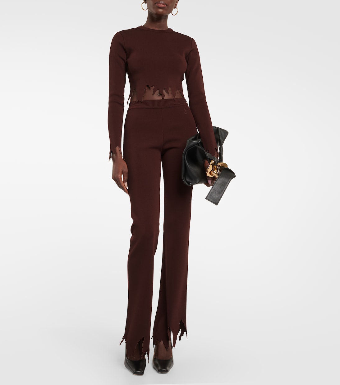 Pantaloni slim in maglia | JW Anderson