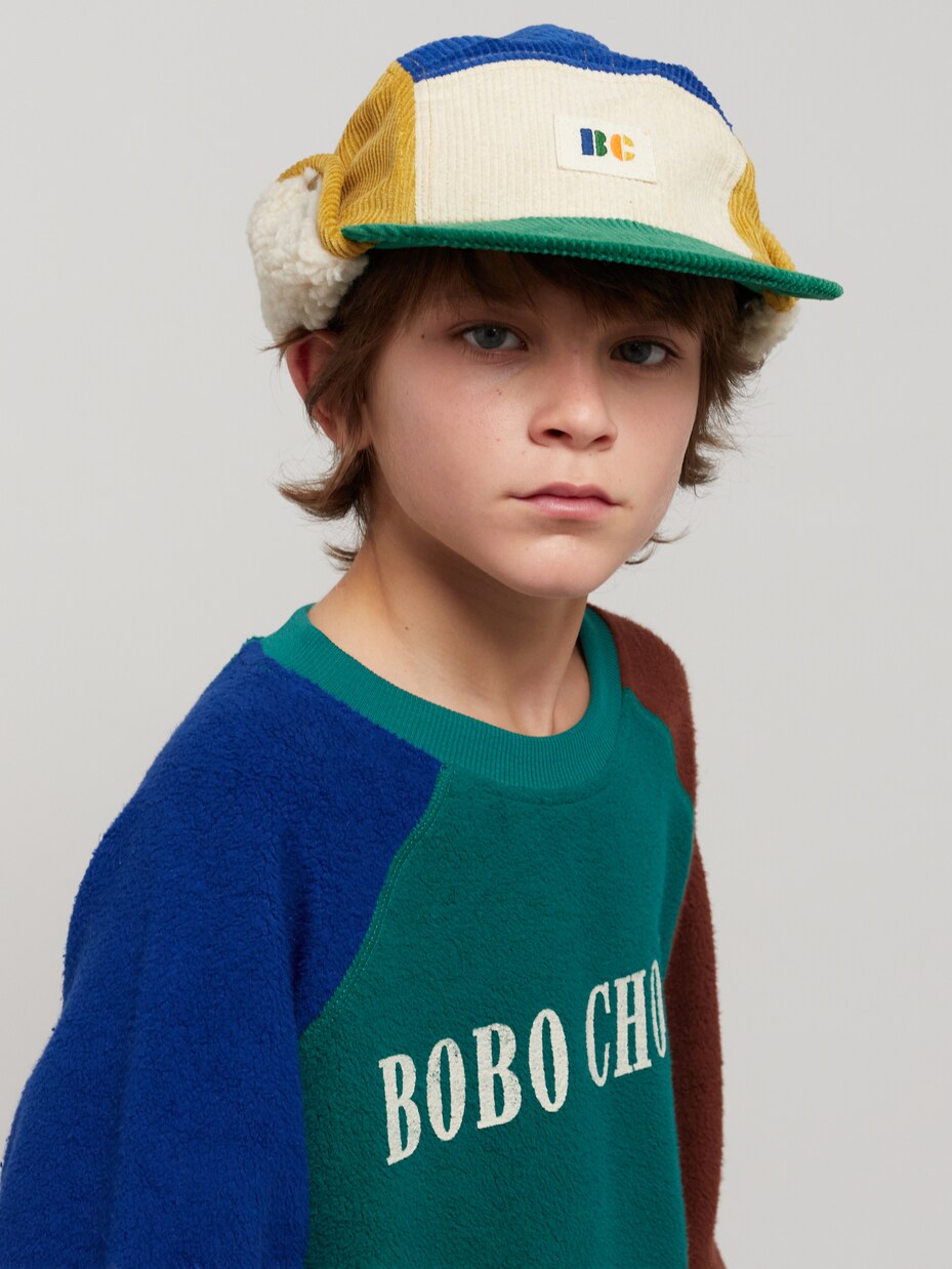 Cappello in velluto a coste con shearling | Bobo Choses