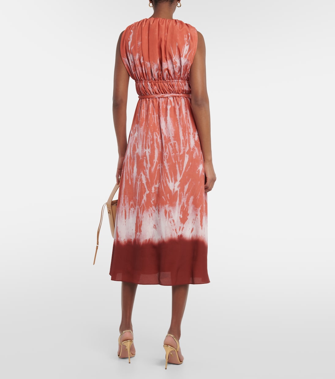 Vestido midi Fiona fruncido | Altuzarra