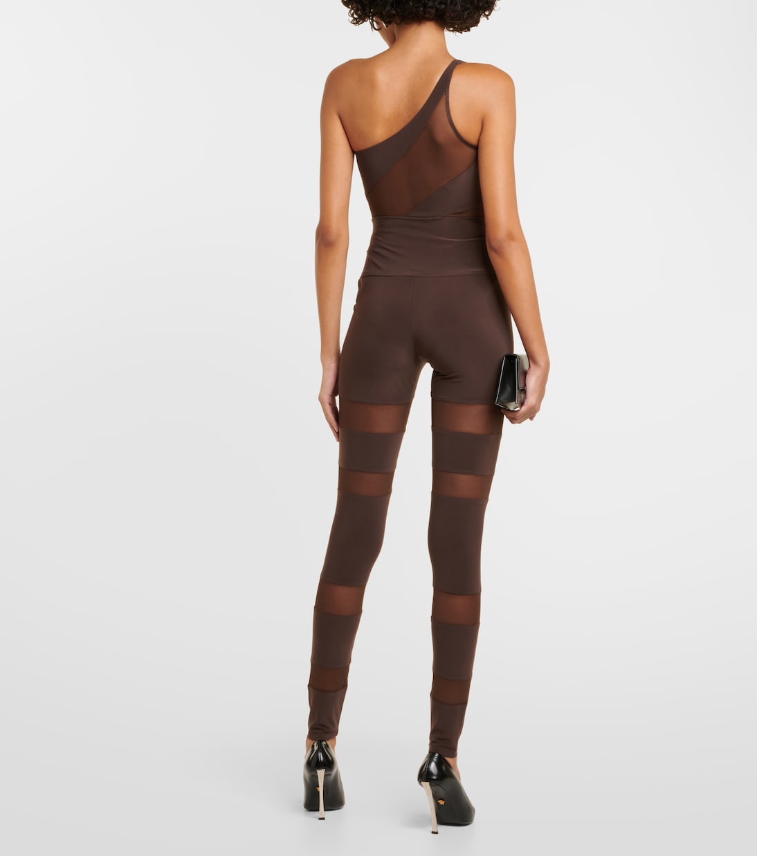 Leggings de jersey de tiro alto | Norma Kamali