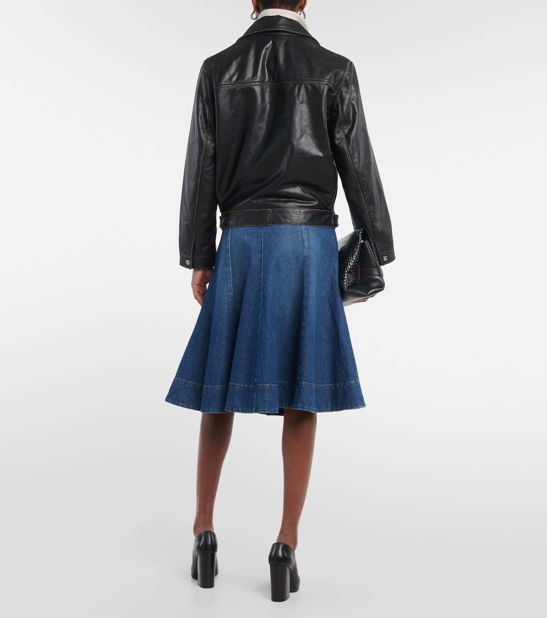 Oversize-Jacke aus Leder | Victoria Beckham